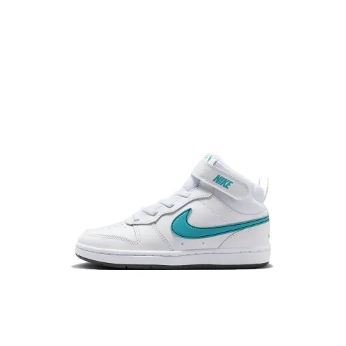 nike Slip Resistant Abrasion Resistant MID Топ Детские Скейтбординги Белый Синий Дети Возраст 3-7 Лет