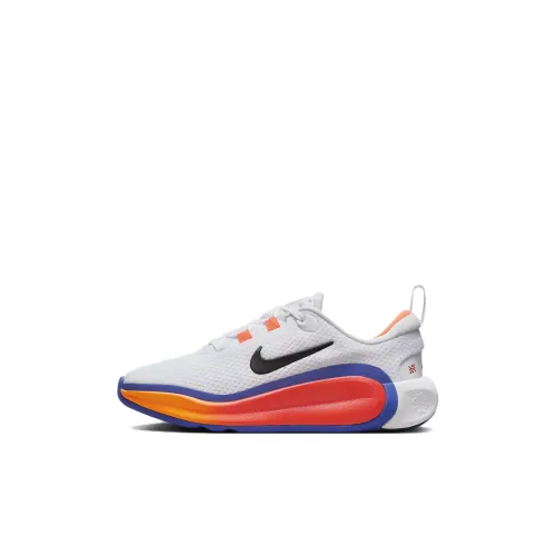 NIKE INFINITY Flow Детские беговые кроссовки Низкий Топ Белый Астрономия Синий Полный Оранжевый Черный Kids
