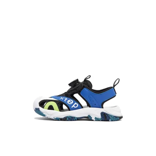 Предшкольные сандалии XTEP противоскользящие устойчивые к истиранию дышащие для детей черные синие