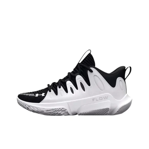 Under Armour Flow Breakthru Баскетбольные кроссовки Низкий топ Белый Черный Женские