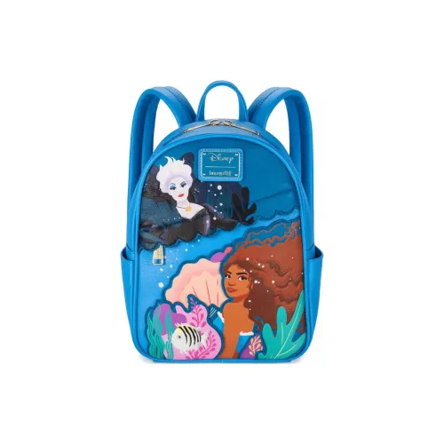 Disney Полиуретан Рюкзак Мини Женский Синий
