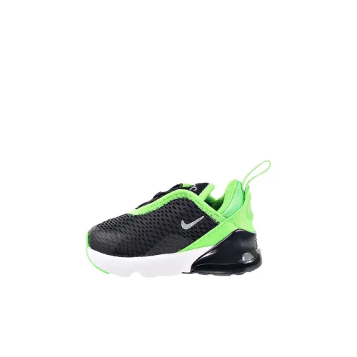 Nike Air Max 270 Low Топ Обувь для малышей Черный Зеленый Infant And Toddler