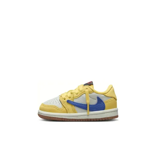 Jordan Air Jordan 1 LOW OG SP GT Slip Resistant Abrasion Resistant Низкий Топ Обувь для малышей Желтый Infant And Toddler