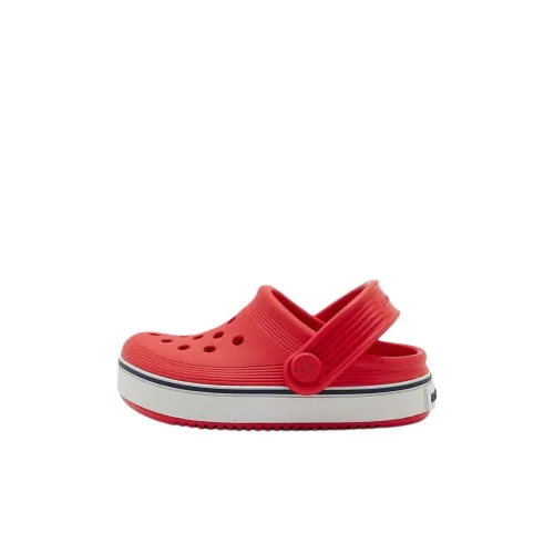 Crocs Classic Clog Анти-KICK и Устойчивые к Износу Низкие Топы Детские Сандалии Красные Детские