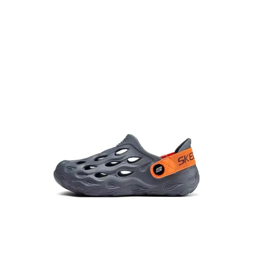 Skechers Kids Boys Противоскользящие Устойчивые к истиранию Детские Сандалии Угольно-серый Детский