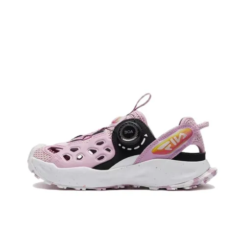 FILA KIDS Противоскользящие Устойчивые к истиранию Дышащие Детские Сандалии Розовые Фиолетовые