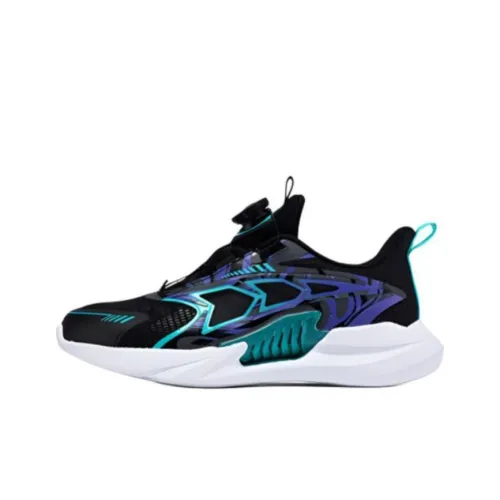 XTEP Slip-resistant Anti KICK Low Top Детская беговая обувь Черный Фиолетовый Подростки