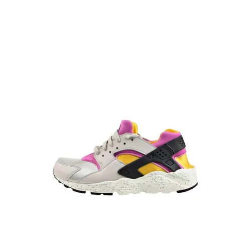 Nike Huarache Run Детская беговая обувь Низкий топ Белый Серый Черный Kids