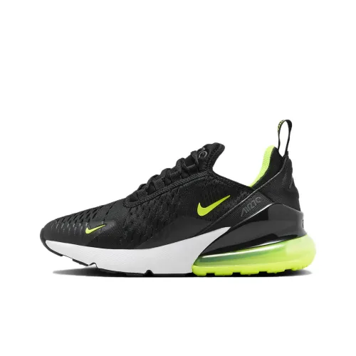 Nike Air Max 270 Kids Lifestyle Shoes Черный Зеленый Подростки