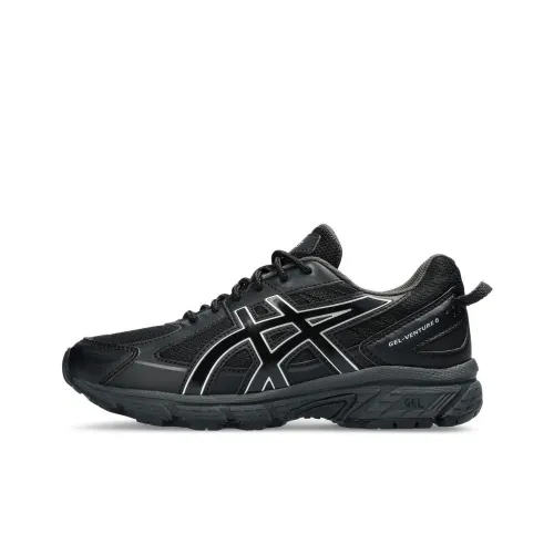Asics Gel Venture 6 Низкий Топ Поддержка Беговые Кроссовки для Детей Черные Подростки