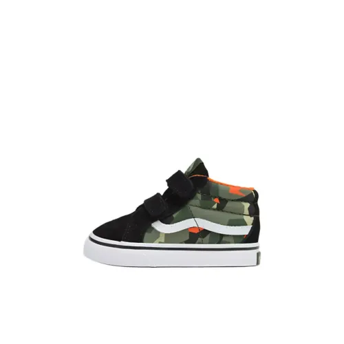 Малыш Vans Toddler SK8 MID Reissue V MID Топ Обувь для малышей Черный Зеленый