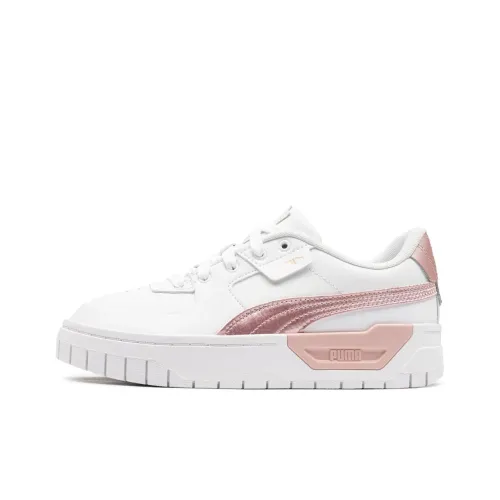 PUMA Cali Series Dream Shiny Pack Low Top Детские Скейтбординги Белый Розовый Подростки