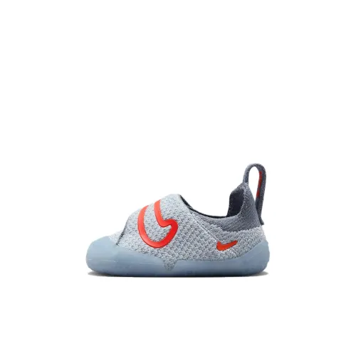 nike Swoosh 1 TD Амортизация Износостойкий Низкий Топ Обувь для малышей Серый Синий Infant и Toddler