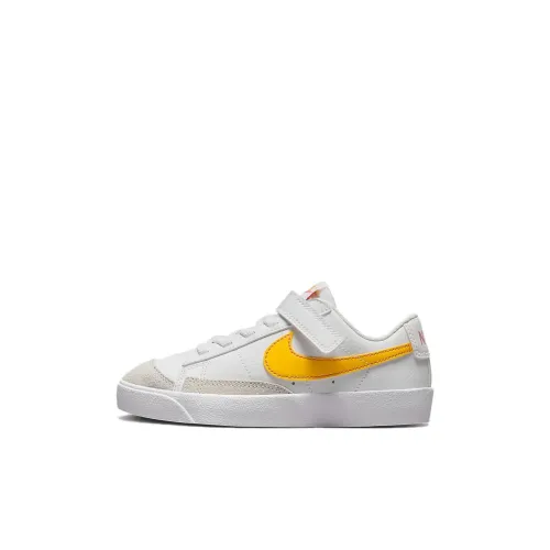 nike Blazer Anti KICK Амортизация Низкий Топ Детские Скейтбординги Белый Серый Желтый Дети Возраст 3-7 Лет