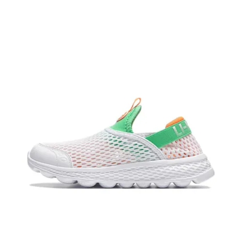 LINING YOUNG Низкий Топ KIDS Lifestyle Shoes Белый Зеленый