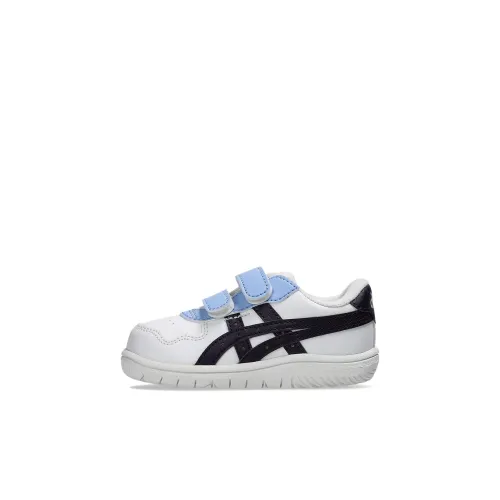 Asics Износостойкий Дышащий и Анти KICK Низкий Топ Обувь для малышей Белый и Синий Infant и Toddler