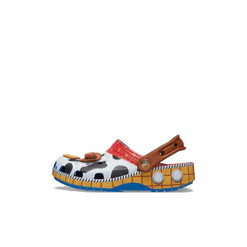 Crocs Classic Clog Детские перфорированные тапочки Черно-белая панда Kids
