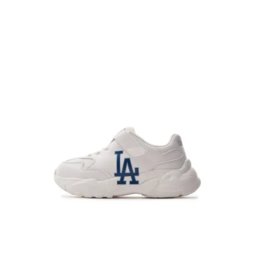 Mlb Base Logo Big Ball Chunky Устойчивый к истиранию Низкий Топ KIDS Lifestyle Shoes Белый Для детей 3-7 лет