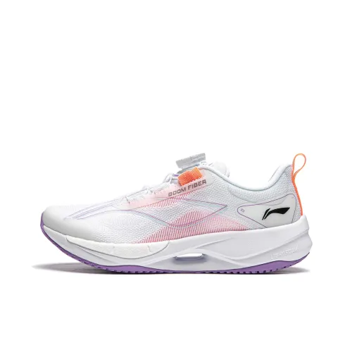 LINING YOUNG Дышащие Низкие Кроссовки для Беговых Занятий для Детей Стандартные Белые