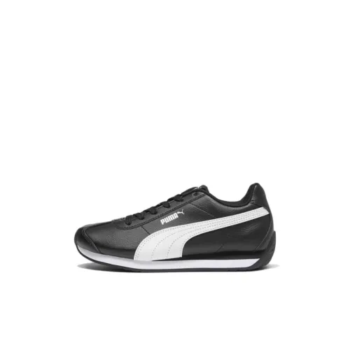 PUMA Turin 3 Амортизация Износостойкий Низкий Топ Детская Беговая Обувь Черная Детская