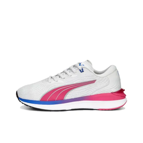 PUMA Electrify Nitro 2 Low Топ Детская Беговая Обувь Светло-Серый Розовый Подростки