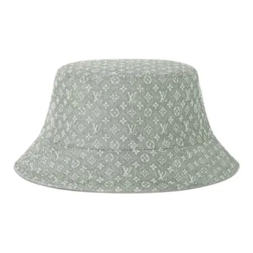 LOUIS VUITTON Мужские хлопковые панамы синие и зеленые