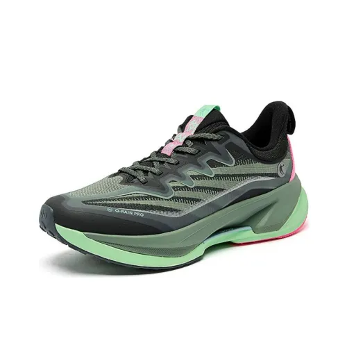 QIAODAN Slip-resistant Abrasion-resistant Low Top Hiking Shoes Men's Gray Black Green QIAODAN Противоскользящие Износостойкие Низкие Кеды Походная Обувь Мужская Серый Черный Зеленый