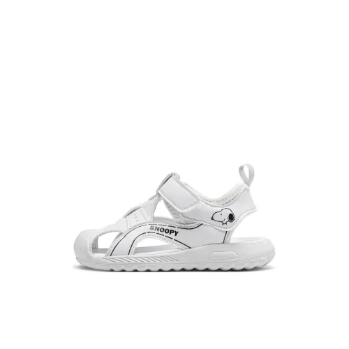 SNOOPY Slip-resistant Anti-KICK Abrasion-resistant Легкие Детские Сандалии Белые для детей 3-7 лет