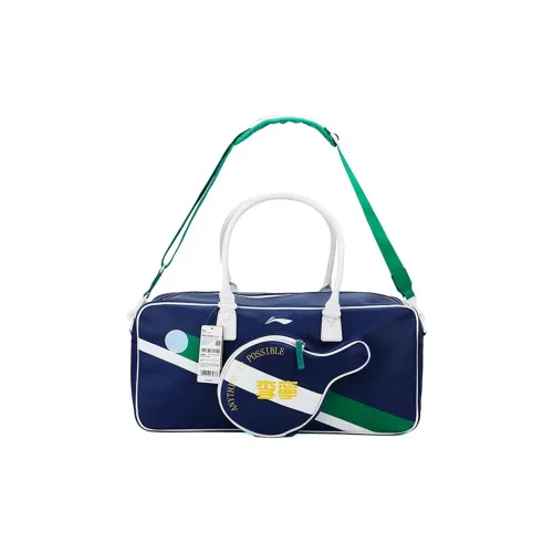 Лайнер ПУ (полиуретан) Спортивный зал Сумка Большая Унисекс Синяя Шампанская Белая