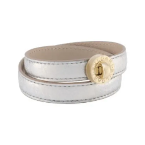 BVLGARI Телячья кожа Браслеты Женские Серебристые