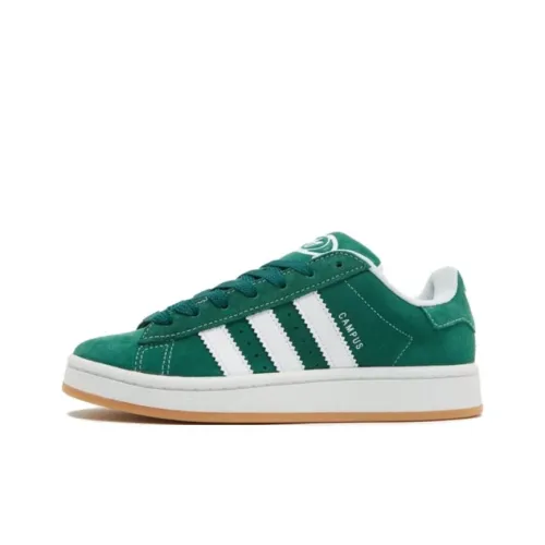 Adidas Originals CAMPUS 00s Устойчивый к истиранию Низкий Топ Детский Скейтбординг Зеленый