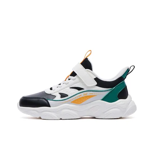 361°KIDS Устойчивый к истиранию низкий топ детские повседневные кроссовки черный белый серый подростки