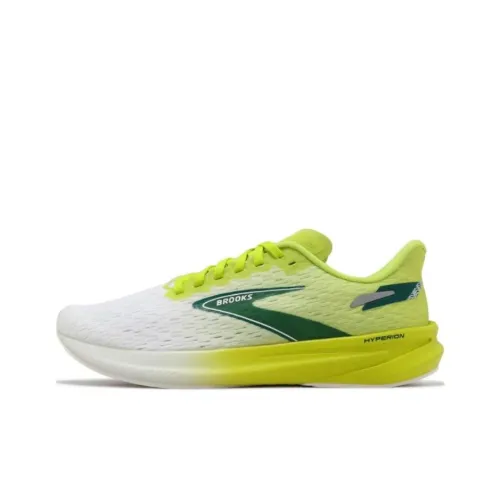 Brooks Hyperion Беговые кроссовки Низкий топ Белый Желтый Мужской
