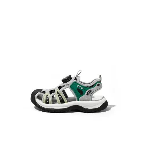 Белль Children's Sandals Gray Green Baby