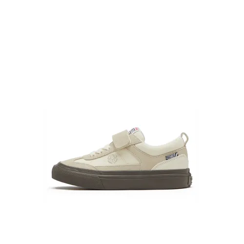 Vision Street Wear Slip-resistant Abrasion-resistant Kids Canvas Shoes Ecru Baby Vision Street Wear Противоскользящие Устойчивые к истиранию Детские Кеды Экрю Малыш