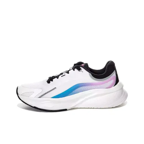 Erke Slip-resistant Abrasion-resistant Low Top Casual Running Shoes Women's White Blue Эрке Противоскользящие Устойчивые к истиранию Низкие Топ Повседневные Беговые Кроссовки Женские Белые Синие