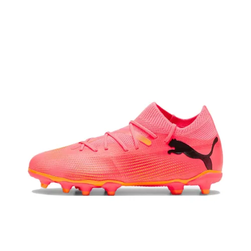 PUMA FUTURE 7 MATCH Детская футбольная обувь, низкий топ, оранжевый, красный, черный, унисекс