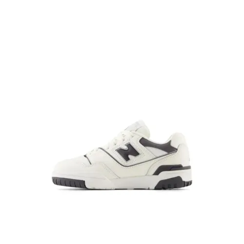 New Balance NB 550 Low Топ Детский Скейтбординг Белый Черный Детский