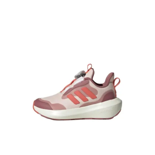 Adidas FORTARUN 3,0 Slip Устойчивый к истиранию Низкий Топ KIDS Lifestyle Shoes Бежевый Коричневый Детский