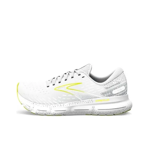 Brooks Glycerin 20 Дышащие и Износостойкие Низкие Кроссовки для Бега Мужские Белые Желтые