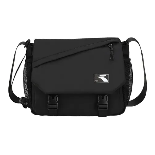 361° Полиэстер Курьерская Сумка Сумка через плечо Большая Унисекс Черная Белая