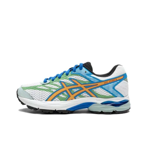 Asics Гель FLUX 4 Детские Беговые Кроссовки Низкий Верх Белый Синий Унисекс