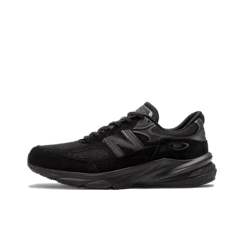 New Balance NB 990 V6 Дышащий Поддержка Низкий Верх Повседневный Городской Коммутирование Беговые кроссовки Мужской Черный