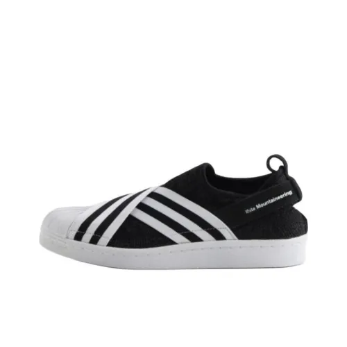 Adidas Superstar SlipOn Low Топ Скейтборд Кроссовки Унисекс Черный Белый