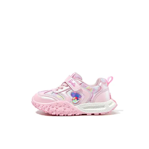 Барби Slip-resistant Амортизация Устойчивость к истиранию Дышащий Низкий Топ Детская Беговая Обувь Розовый Детский