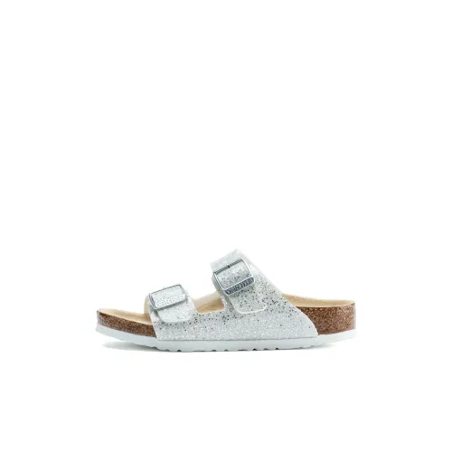 Birkenstock Arizona Series Детские домашние тапочки Серебряный для малышей