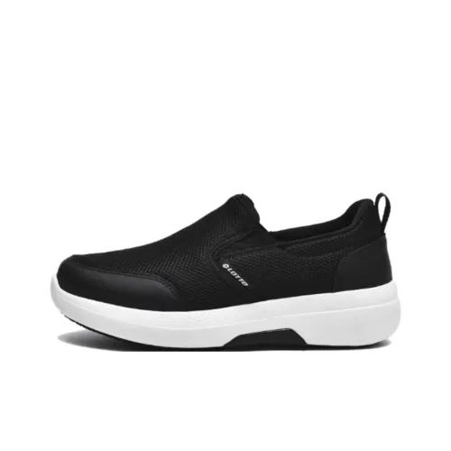 LOTTO Slip Anti-slip Abrasion-resistant Низкий Топ Casual Женский Черный Белый