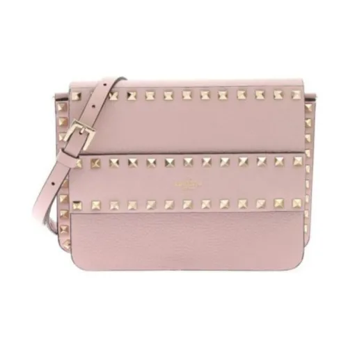 Valentino Rockstud Сумка через плечо из коровьей кожи маленькая женская сумка розового цвета