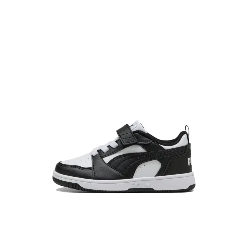 PUMA Rebound v6 Детские Скейтбординги Низкий Топ PUMA Белый PUMA Черный Kids