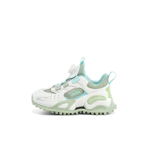 JEEP Детские беговые кроссовки Белый Мятный манбо Зеленый Детский
